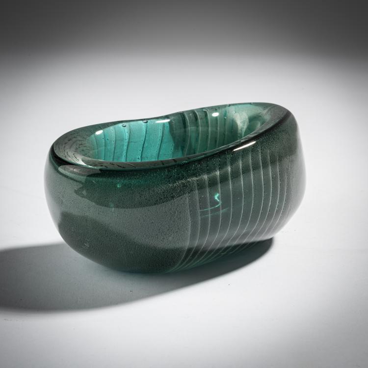 Bild 3 zu Objekt, Schale 'Sommerso fumato', 1940, Alfredo Barbini, V.A.M.S.A., 155C 950