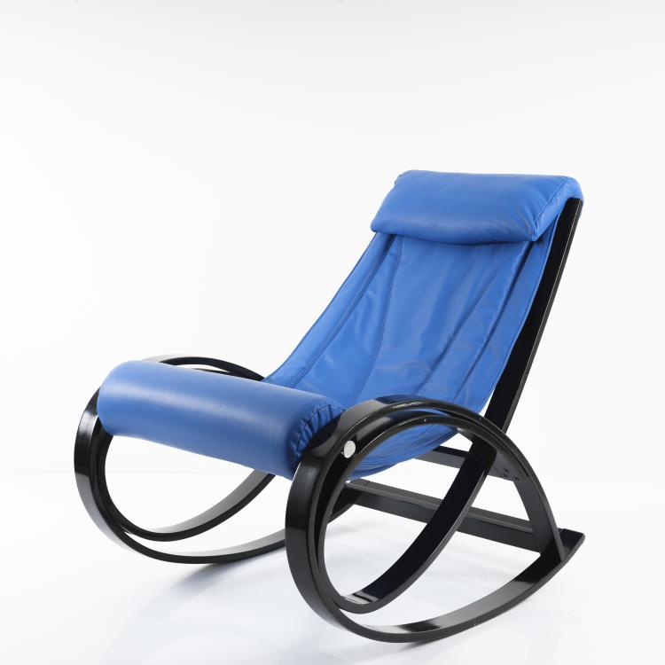Hauptbild zu Objekt, 'Sgarsul' rocking chair, 1962, Gae Aulenti, Poltronova, Pistoia, 155A 119