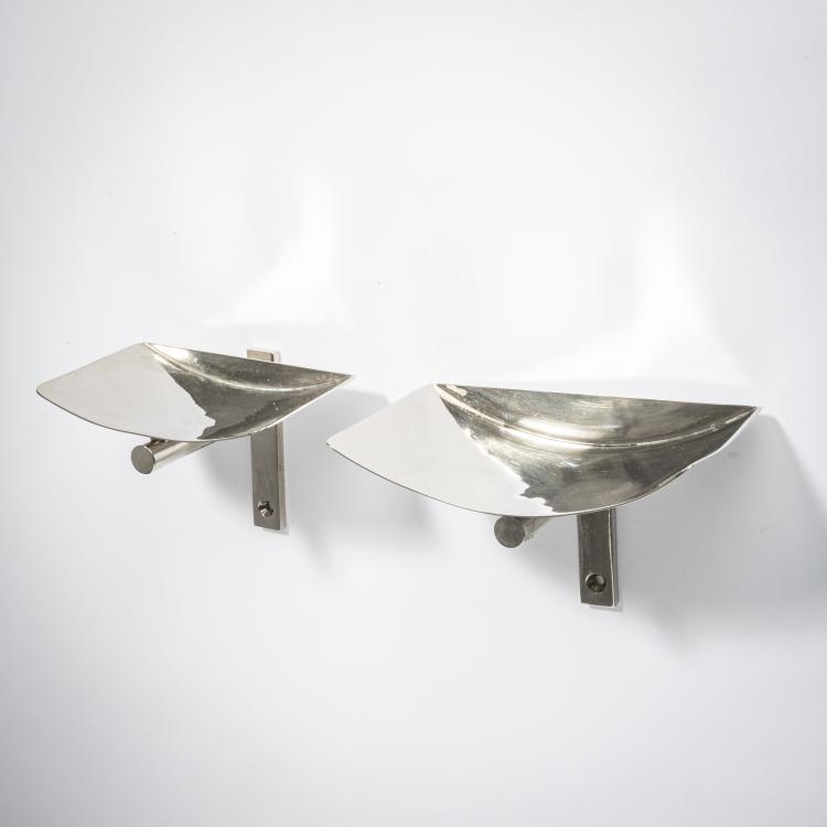 Bild 2 zu Objekt, Zwei Seifenschalen zur Wandbefestigung, 1989, Andr&eacute;e Putman, &Eacute;cart International, Paris, 155B 497