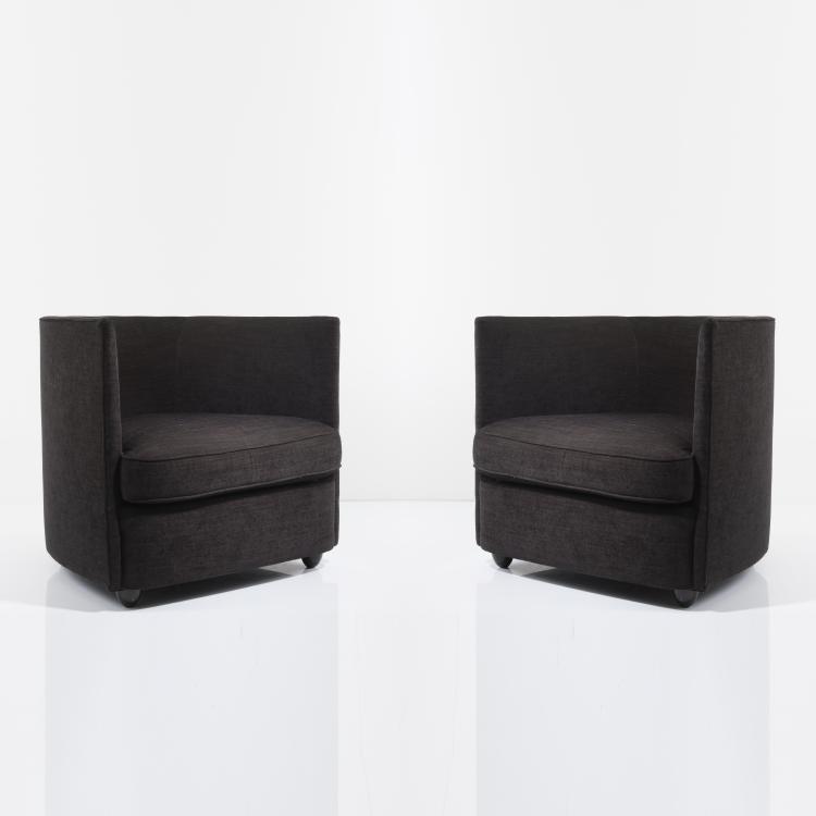 Hauptbild zu Objekt, Zwei Sessel, 1989, Andr&eacute;e Putman, &Eacute;cart International, Paris, 155B 484