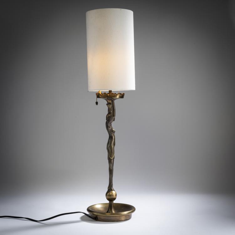 Bild 1 zu Objekt, Figural table light, c. 1920, Albert Allmann (attributed), Allmann, Albert (zugeschrieben), 156C 540