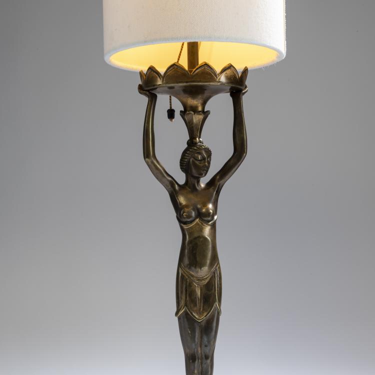 Bild 3 zu Objekt, Figural table light, c. 1920, Albert Allmann (attributed), Allmann, Albert (zugeschrieben), 156C 540