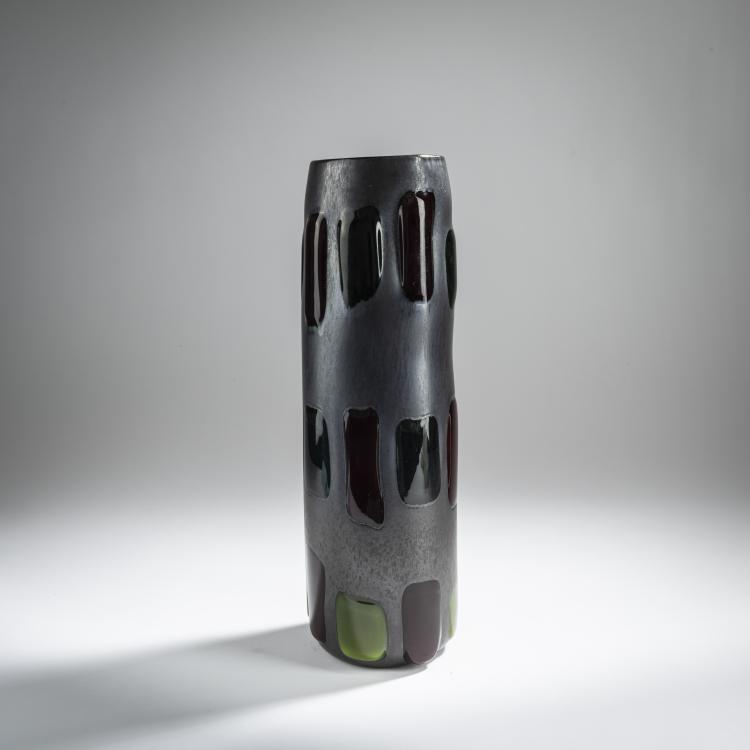 Hauptbild zu Objekt, 'Nerox punti' vase, 1960, Pollio Perelda, Toso, Fratelli, Murano, 155C 897