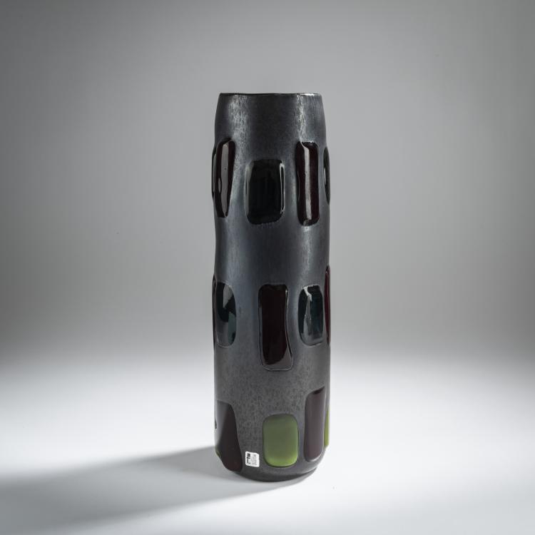 Bild 1 zu Objekt, 'Nerox punti' vase, 1960, Pollio Perelda, Toso, Fratelli, Murano, 155C 897