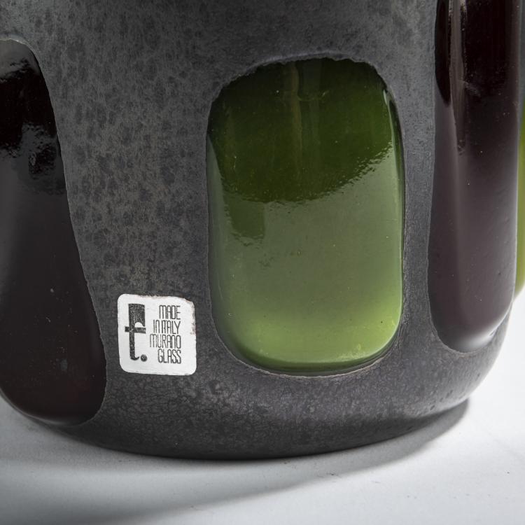 Bild 2 zu Objekt, 'Nerox punti' vase, 1960, Pollio Perelda, Toso, Fratelli, Murano, 155C 897