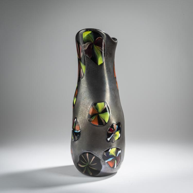 Bild 1 zu Objekt, 'Nerox Stellato' vase, 1954, Pollio Perelda, Toso, Fratelli, Murano, 155C 896