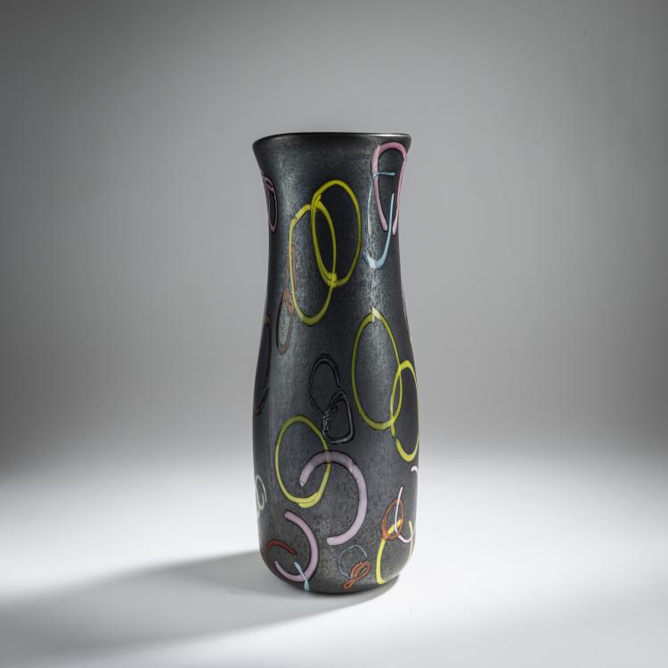 Hauptbild zu Objekt, Vase 'Nerox strisce', 1960, Pollio Perelda, Toso, Fratelli, Murano, 155C 898