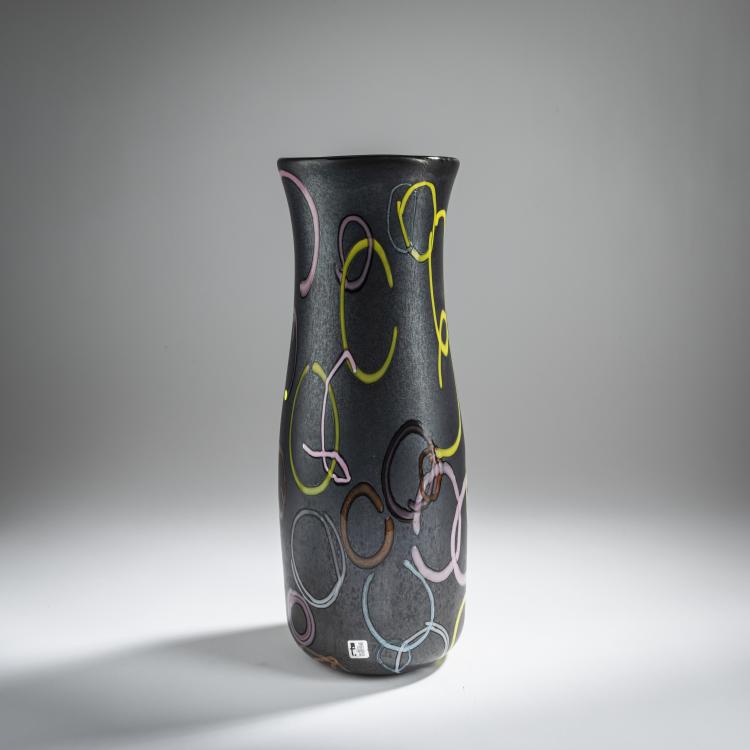 Bild 1 zu Objekt, Vase 'Nerox strisce', 1960, Pollio Perelda, Toso, Fratelli, Murano, 155C 898