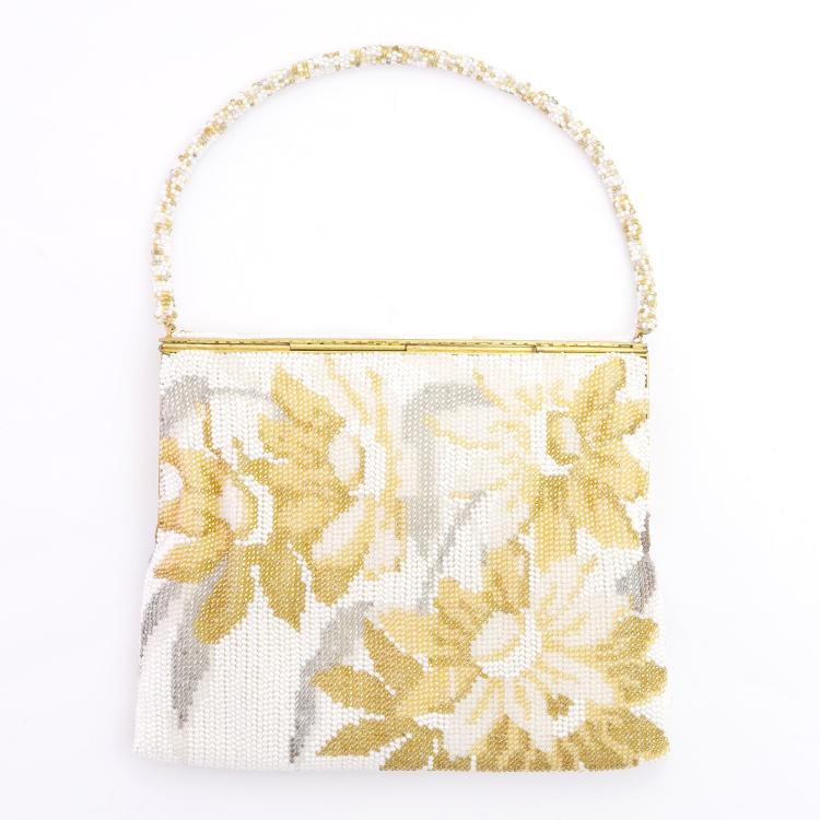 Bild 1 zu Objekt, Abendtasche mit stilisierten Sonnenblumen, 20. Jh., 157F 1386