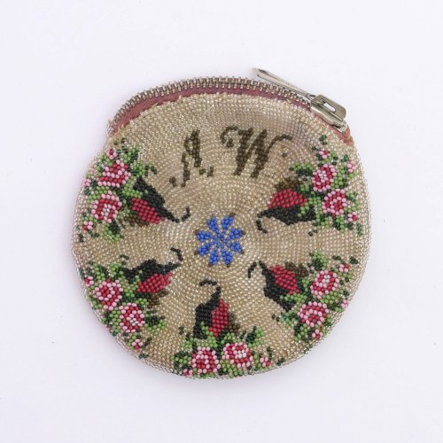 Wallet with floral decor, c. 1900