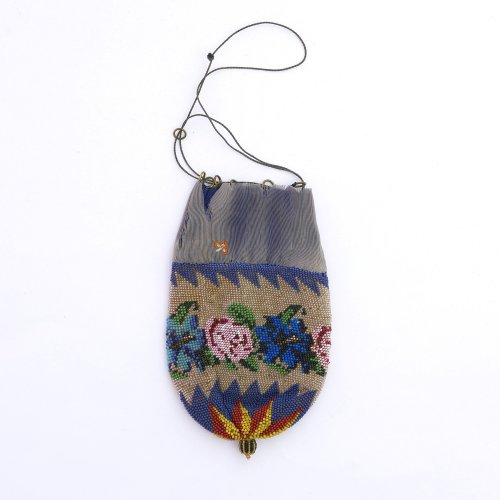 Pouch with floral border, 2nd half of the 19th century