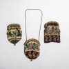Three purses with floral motifs, 2nd half of the 19th century