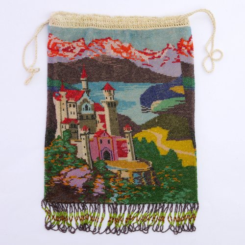 Pouch with Neuschwanstein Castle c. 1900