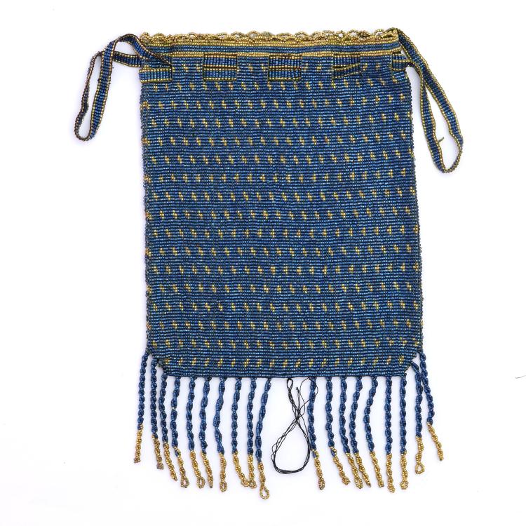 Hauptbild zu Objekt, Steel bead bag, c. 1910, 159D 866