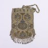 Steel bead pouch with an oriental pattern, c. 1910
