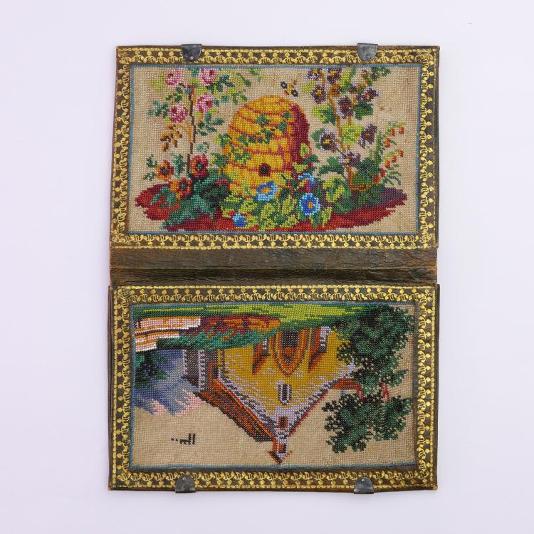 Bild 3 zu Objekt, Brieftasche mit Haus und Bienenstock, 19. Jh., 157F 1405