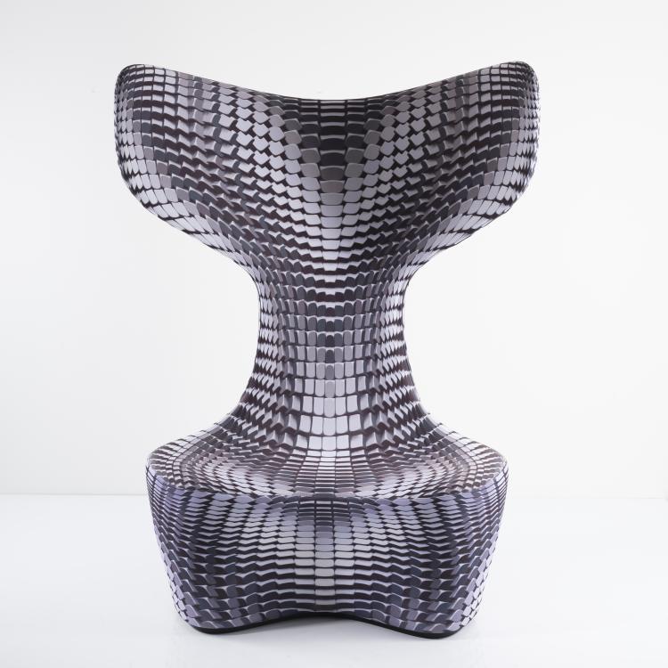 Hauptbild zu Objekt, Armlehnsessel 'Drum Chair Nr. 1', 2016, Mac Stopa, Cappellini, Mailand, 155B 591