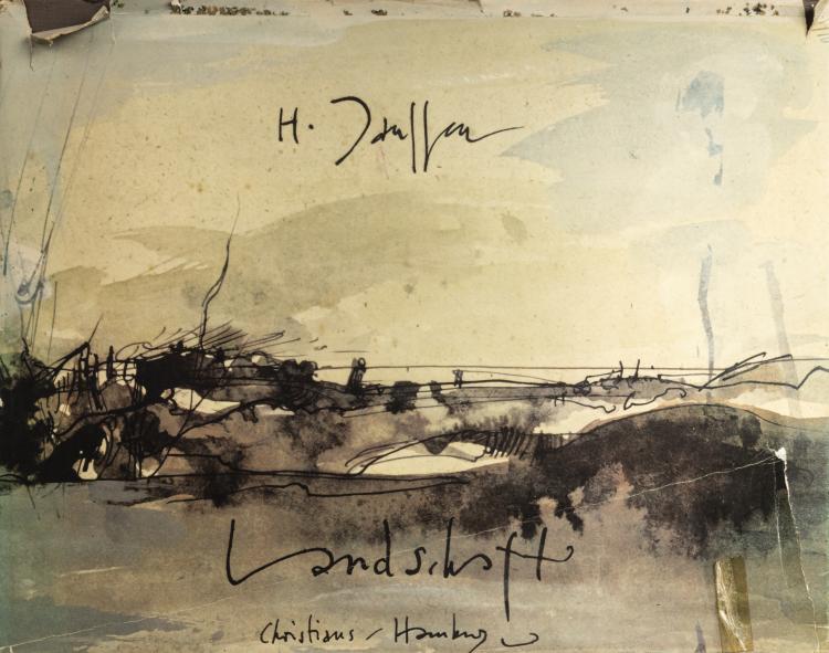 Hauptbild zu Objekt, Landschaft, 1974, Horst Janssen, 155B 636