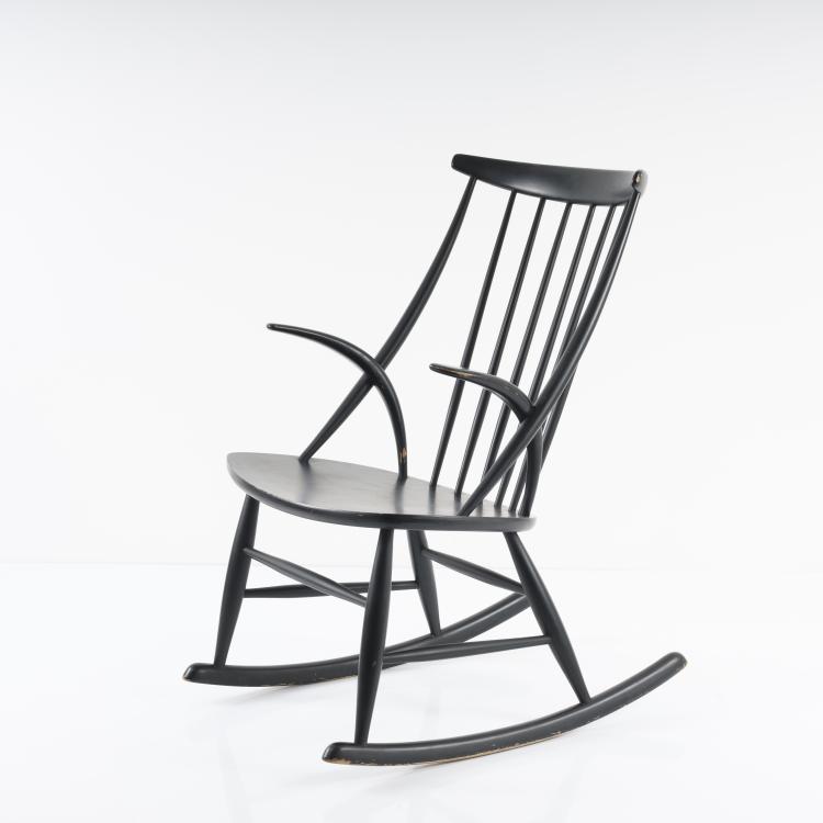 Hauptbild zu Objekt, Rocking chair 'Gyngestol No. 3', 1958, Illum Wikkels&oslash;, N. Eilersen, Skamby, 155B 477