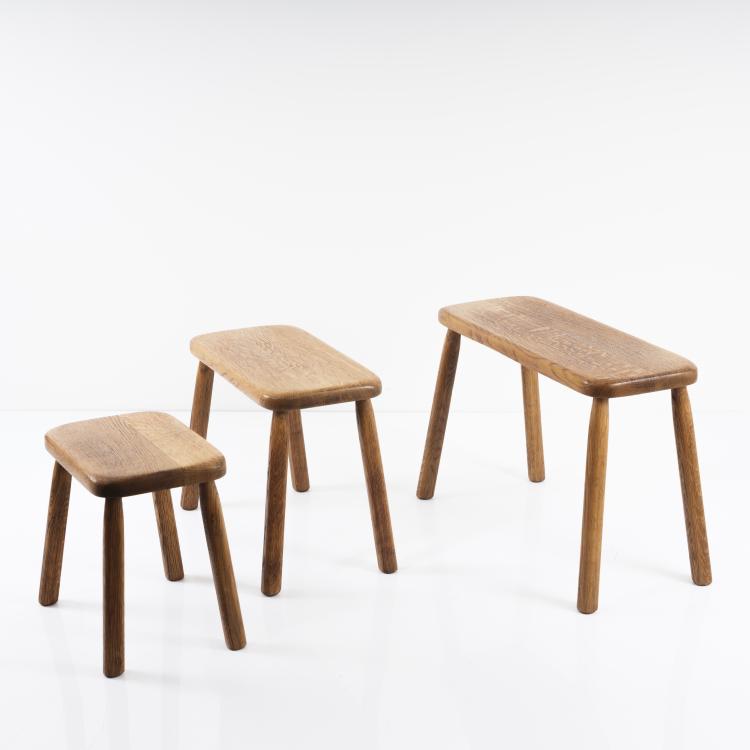 Bild 3 zu Objekt, Drei Beistelltische / Hocker, 1960er Jahre, Niederlande, 155B 507