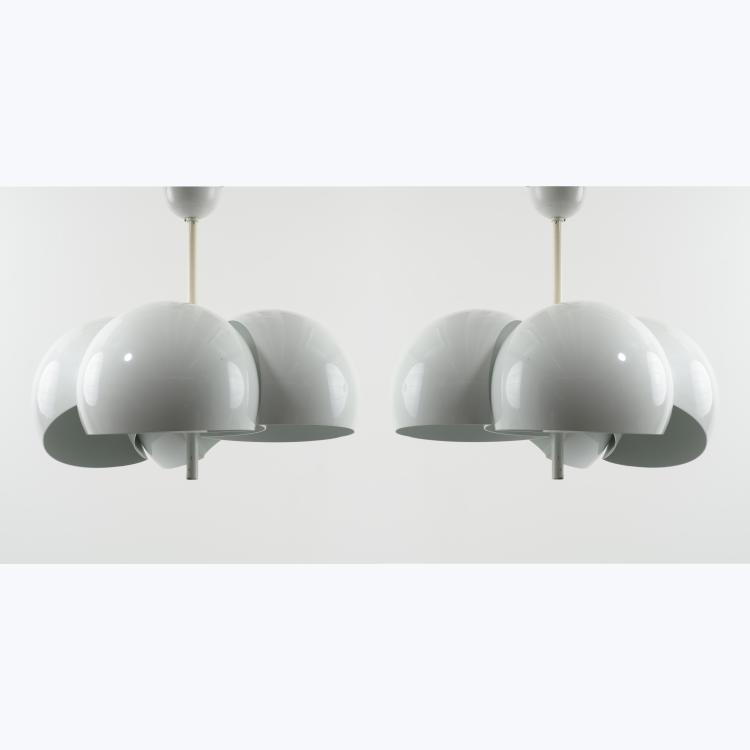 Bild 1 zu Objekt, 2 'Giunione' ceiling lights, 1970, Vico Magistretti, Artemide, Mailand, 157B 485