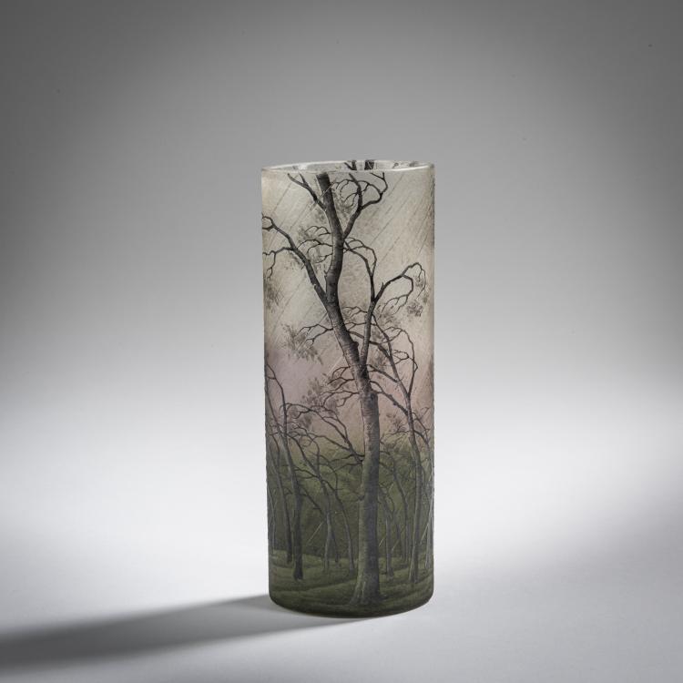 Hauptbild zu Objekt, Vase 'Pluviose' oder 'Une pluie', 1900, Henri Berg&eacute;,Antonin Daum, Daum Fr&egrave;res, Nancy, 156B 107