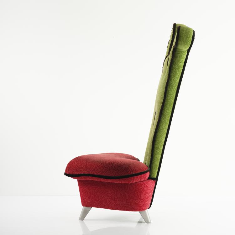 Bild 1 zu Objekt, 'Hurrah' high-back chair, c. 1998, Keith Haring (after), Bretz, Gensingen, 155B 584
