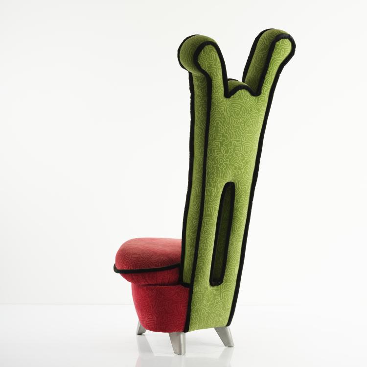 Bild 2 zu Objekt, 'Hurrah' high-back chair, c. 1998, Keith Haring (after), Bretz, Gensingen, 155B 584