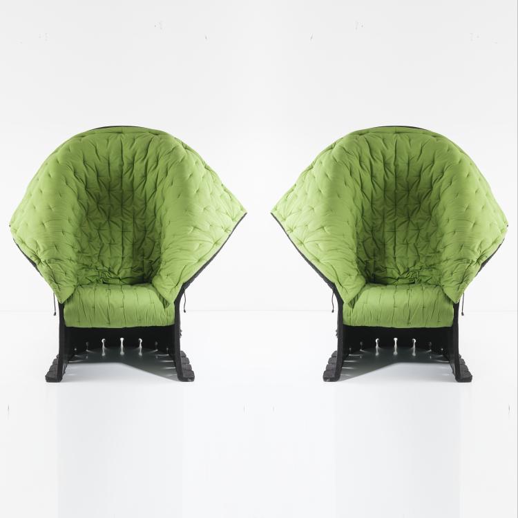 Hauptbild zu Objekt, Two 'I feltri' easy chairs, 1986/87, Gaetano Pesce, Cassina, Mailand, 155A 235
