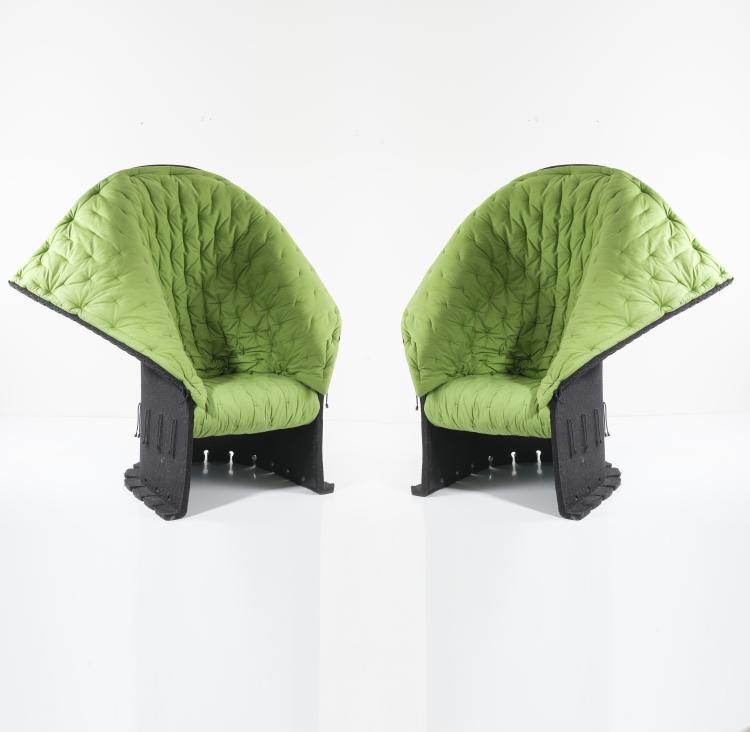 Bild 1 zu Objekt, Two 'I feltri' easy chairs, 1986/87, Gaetano Pesce, Cassina, Mailand, 155A 235