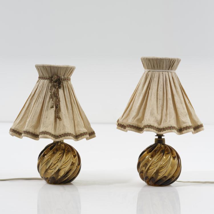 Hauptbild zu Objekt, Two table lights, c. 1935, Paolo Venini, Venini, Murano, 155A 6