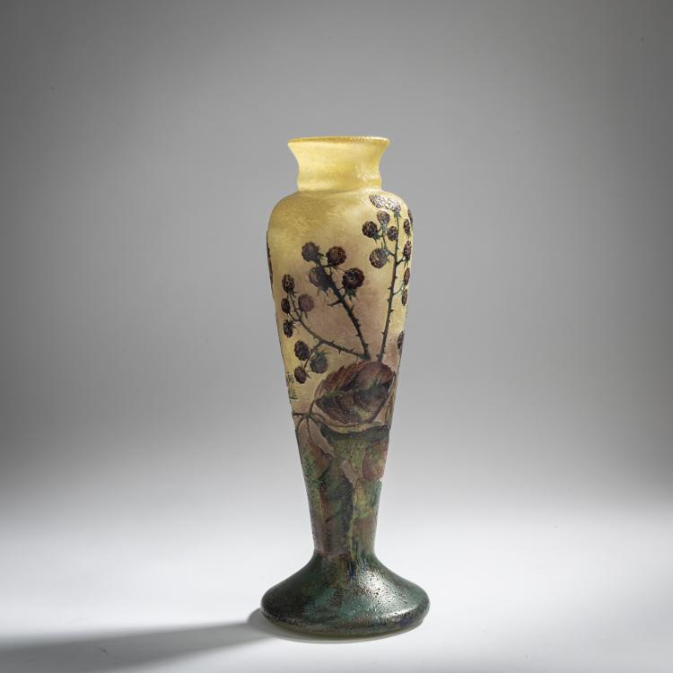 Hauptbild zu Objekt, Vase 'Le M&ucirc;rier', um 1920, Muller Fr&egrave;res, Lun&eacute;ville, 156B 250
