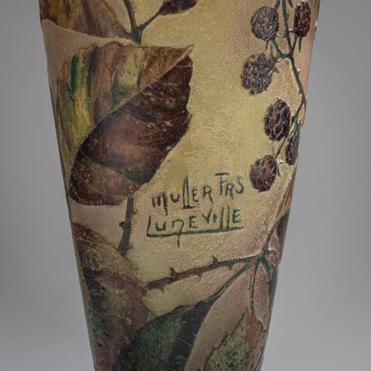 Bild 4 zu Objekt, Vase 'Le M&ucirc;rier', um 1920, Muller Fr&egrave;res, Lun&eacute;ville, 156B 250