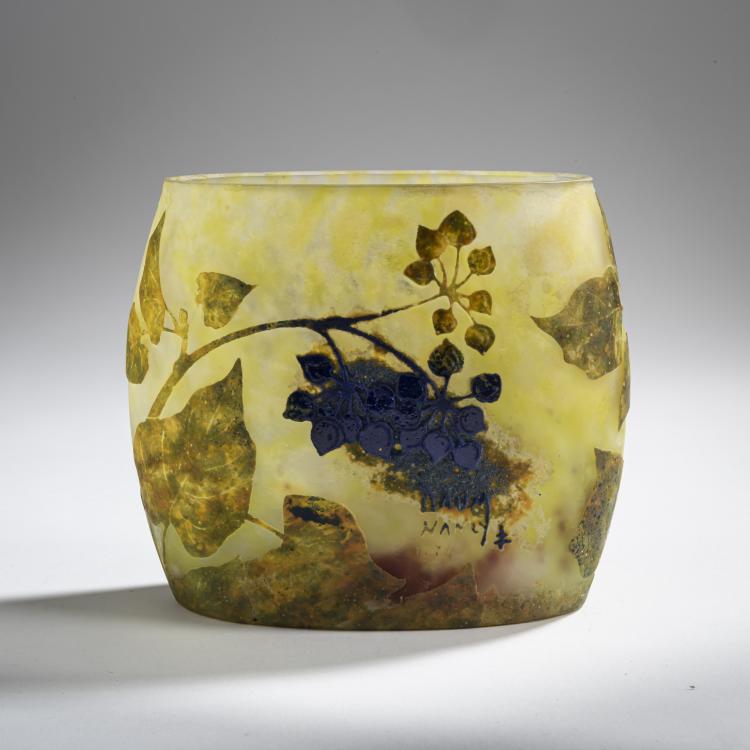 Bild 2 zu Objekt, 'Je meurs o&ugrave; je m'attache' vase, c. 1910, Antonin Daum, Daum Fr&egrave;res, Nancy, 156B 137
