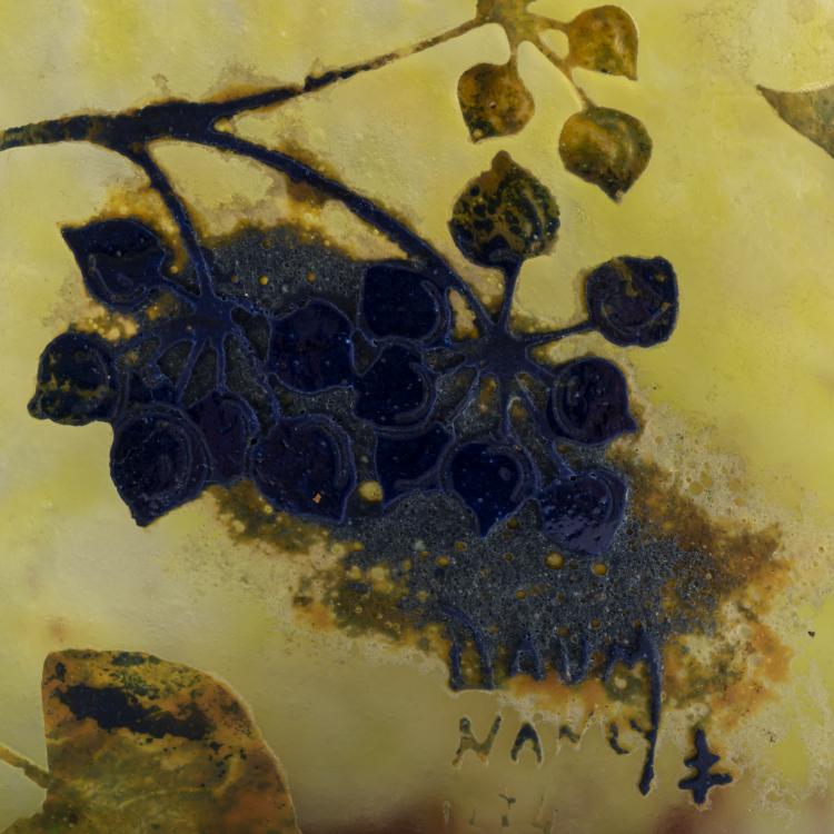 Bild 4 zu Objekt, 'Je meurs o&ugrave; je m'attache' vase, c. 1910, Antonin Daum, Daum Fr&egrave;res, Nancy, 156B 137