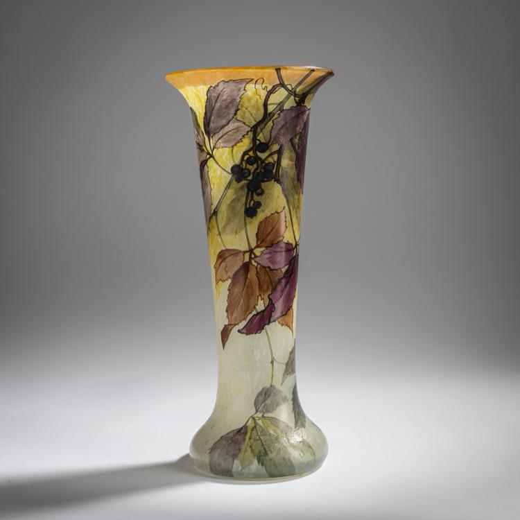 Hauptbild zu Objekt, Vase 'Vigne vierge', um 1925, Legras & Cie., Saint-Denis, 156B 247