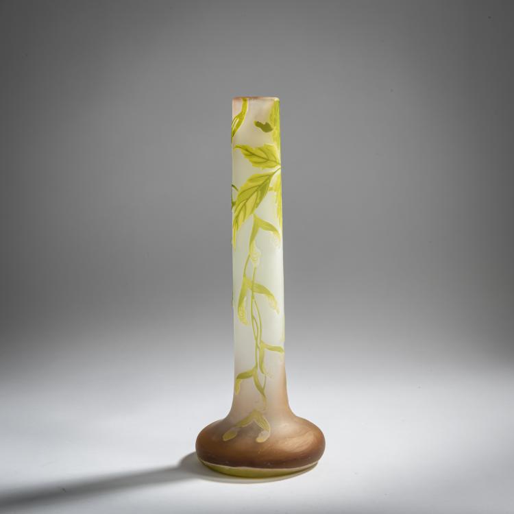 Hauptbild zu Objekt, '&Eacute;rable &agrave; feuilles de fr&ecirc;ne' vase, 1908-20, Emile Gall&eacute;, Gall&eacute;, &Eacute;tablissements, Nancy, 156B 195