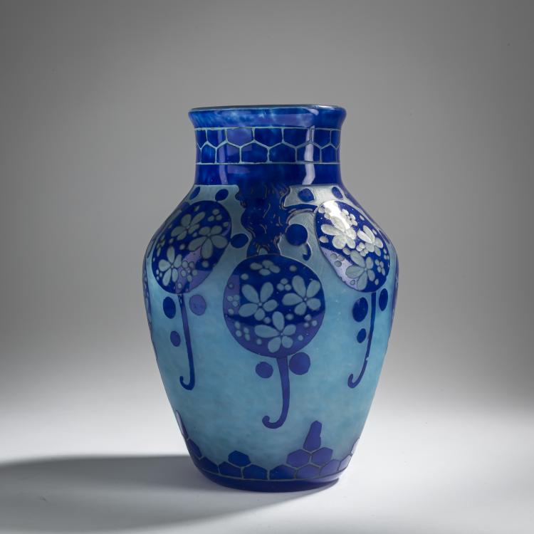 Hauptbild zu Objekt, 'Azurettes' vase, 1923-26, Charles Schneider, Schneider, &Eacute;pinay-sur-Seine, 156B 282