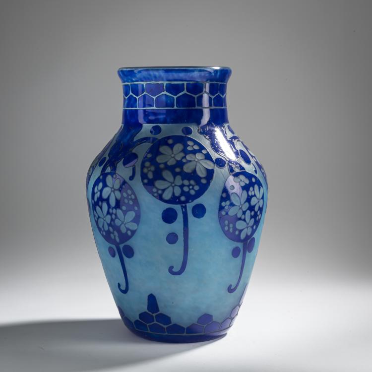 Bild 1 zu Objekt, 'Azurettes' vase, 1923-26, Charles Schneider, Schneider, &Eacute;pinay-sur-Seine, 156B 282