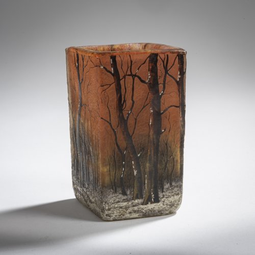 'Crépuscule neige' or 'Paysage hiver' vase, c. 1906