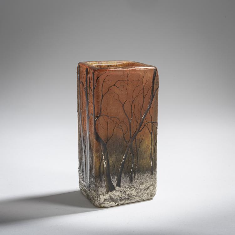 Bild 1 zu Objekt, Vase 'Cr&eacute;puscule neige' oder 'Paysage hiver', um 1906, Antonin Daum, Daum Fr&egrave;res, Nancy, 156B 124