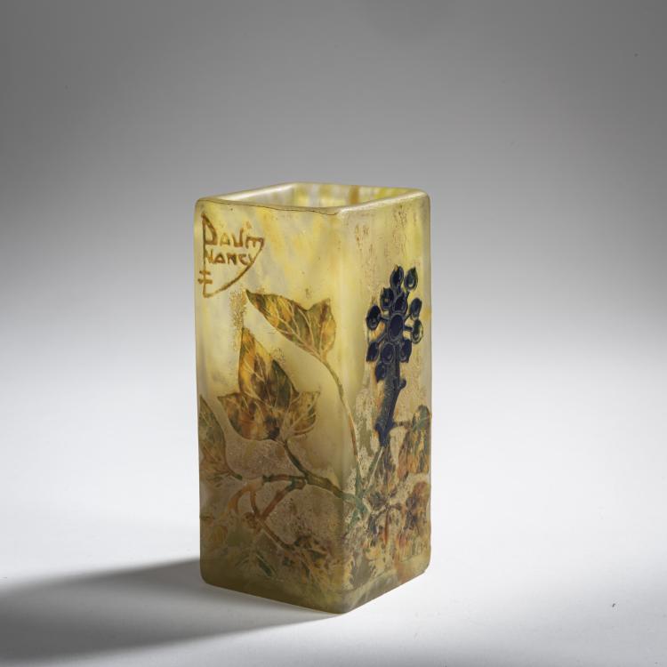 Bild 1 zu Objekt, Vase 'Je meurs o&ugrave; je m'attache', um 1910, Antonin Daum, Daum Fr&egrave;res, Nancy, 156B 139