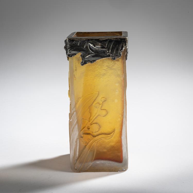 Bild 2 zu Objekt, Vase 'Muguet' mit Silbermontierung, 1893, Antonin Daum, Daum Fr&egrave;res, Nancy, 156B 92