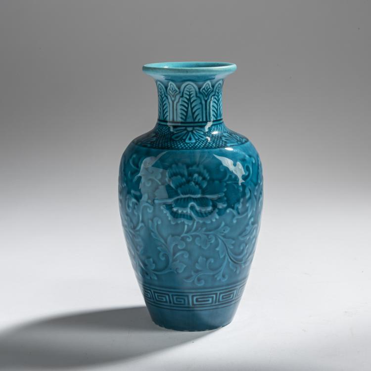 Hauptbild zu Objekt, Vase, c. 1870, Deck, Th&eacute;odore, S&egrave;vres, 156C 592