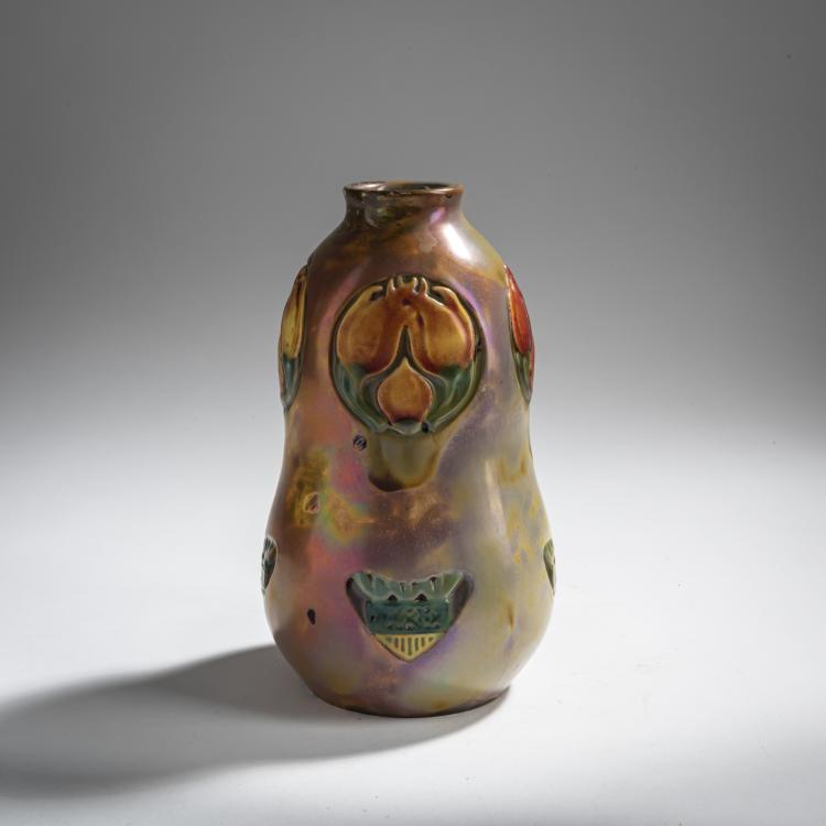 Bild 1 zu Objekt, Vase, c. 1900, Zsolnay, Vilmos, P&eacute;cs, 156C 644