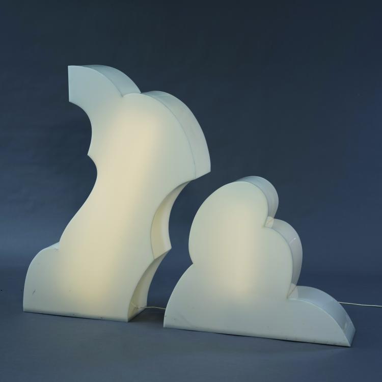 Bild 1 zu Objekt, Zwei Bodenleuchten 'Nuvola', 1966, Marcello Pietrantoni,Roberto Lucci, Stilnovo, Mailand, 155A 140