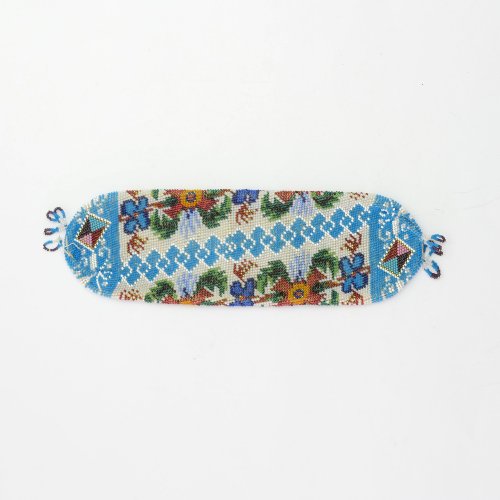 Miser's purse with stylized flowers, 19th century