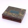Wooden box for card games, 19th century