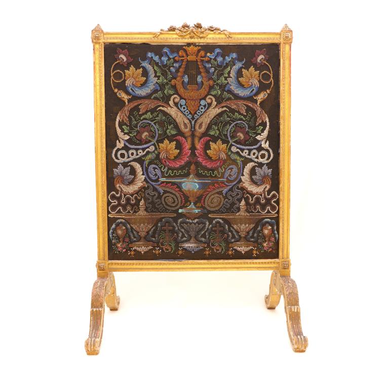 Hauptbild zu Objekt, Fireplace screen, 2nd half of the 19th century, 159D 1000