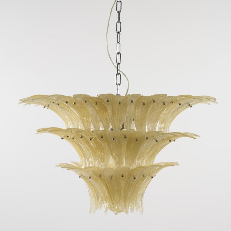 Bild 2 zu Objekt, Ceiling light, c. 1960, Venini & C., Murano (zugeschrieben), 157B 463
